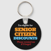 Korting voor hoge burgers sleutelhanger (Achterkant)