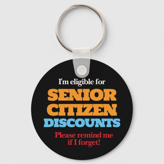 Korting voor hoge burgers sleutelhanger (Achterkant)