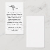 Korting voor kleine zakelijke klanten visitekaartje (Voorkant / Achterkant)