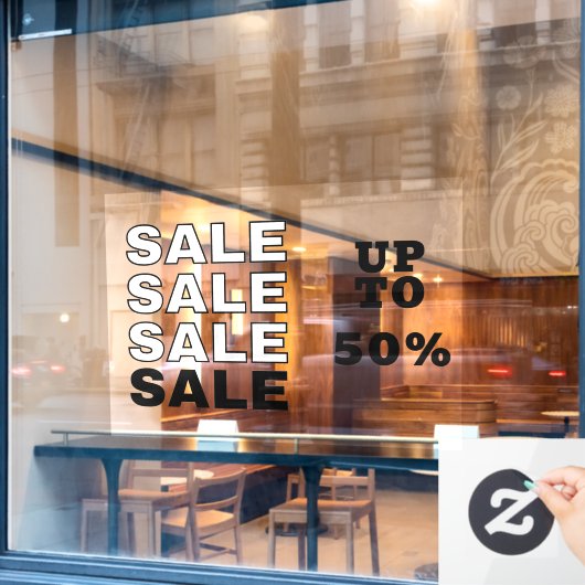 Korting WINKEL Raamsticker (Cafe Raam)