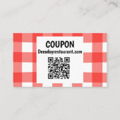 Kortingcoupon voor Gingham Delivery Kortingskaartje (Achterkant)