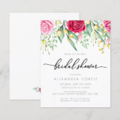 Kortingen Rood en Roze Roze botanische Vrijgezelle (Voorkant / Achterkant)