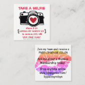 Kortingen selfie-kaart - Fotokaart - Kortingen Kortingskaartje (Voorkant / Achterkant)