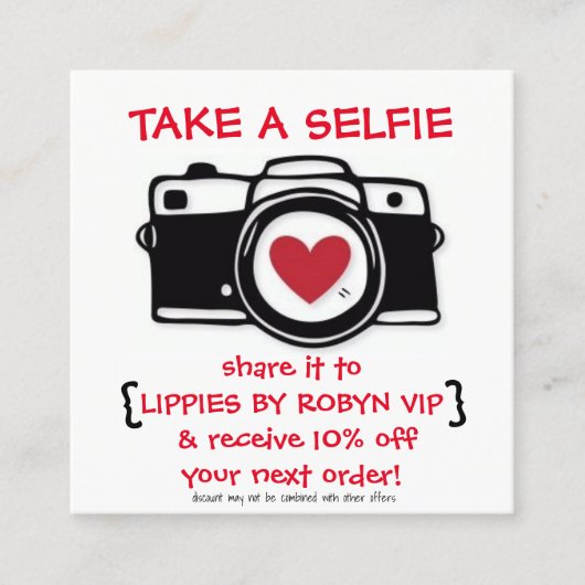 Kortingen selfie-kaart - Fotokaart - Kortingen Kortingskaartje (Voorkant)