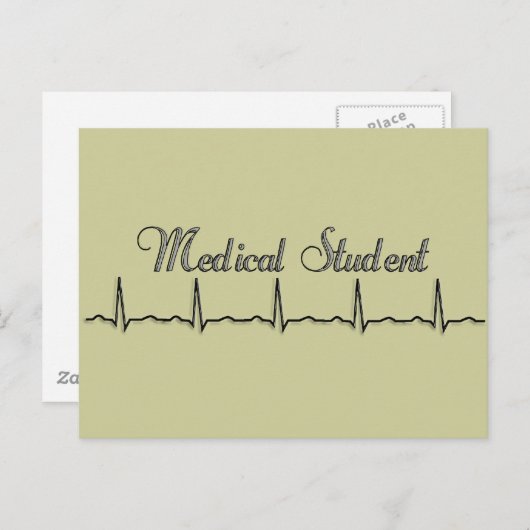 Kortingen voor QRS-ontwerp voor medische studenten Briefkaart (Voorkant / Achterkant)