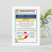 Kortingen Wiskunde Notities Kaart (Staand voorkant)