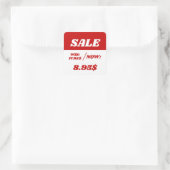 Kortingprijs ticker label (Tas)