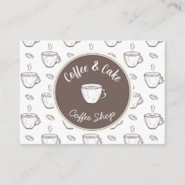 Kortings- en logo kaart voor kleine koffiezaak