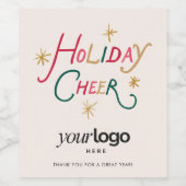 Kortings-etiket voor bedrijfswijnfles wijn etiket (Enkel label)