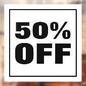 Kortingsactie Raamsticker (Vel 2)