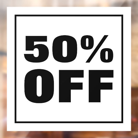 Kortingsactie Raamsticker (Vel 2)