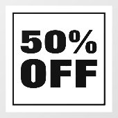 Kortingsactie Raamsticker (Vel)