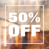 Kortingsactie Raamsticker (Vel 2)