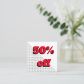 Kortingsbon, inpakbon of klantenkaart klantenkaartje (Staand voorkant)