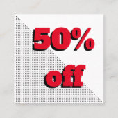 Kortingsbon, inpakbon of klantenkaart klantenkaartje (Voorkant)