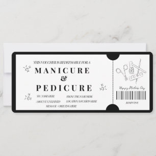 Kortingsbon voor Minimalistische Manicure & Pedicu Kaart