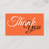 Kortingscode Kaart, dank u voor uw Visitekaartje (Achterkant)