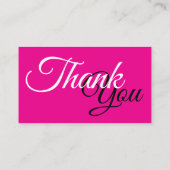 Kortingscode Kaart, dank u voor uw Visitekaartje (Achterkant)