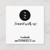 Kortingscode korting korting Kaart Vierkante Visitekaartje (Achterkant)