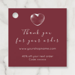 Kortingscode Logo Gold Heart Bedankt Bourgondië Bedankjes Labels