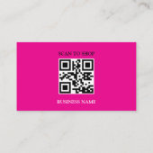 Kortingscode met QR-code, Visitekaartje (Achterkant)