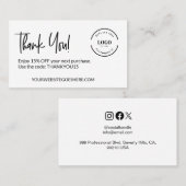  kortingscode voor zakelijke Logo Visitekaartje (Voorkant / Achterkant)