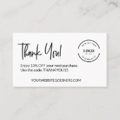  kortingscode voor zakelijke Logo Visitekaartje (Voorkant)