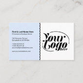 Kortingscoupon QR-code blauwe Marketing Visitekaartje (Achterkant)