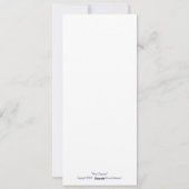 Kortingskaart Kerstmis met Mezen Feestdagenkaart (Achterkant)