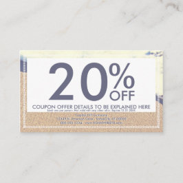 kortingskaart voor gestrande golven kortingskaartje