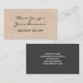 Kortingstrouw Visitekaartje (Voorkant / Achterkant)