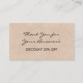 Kortingstrouw Visitekaartje (Voorkant)