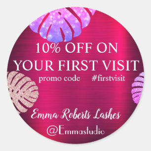 Kortingsverkoop Aanbieding Klassieke ronde Sticker