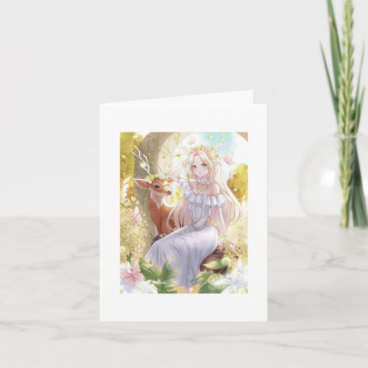 Kortjes cadeaus sticker tafelgerei mooi  feestdagen kaart (Voorkant)