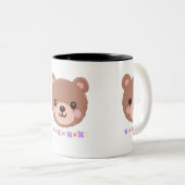 Kortkoffie-mok beer tweekleurige koffiemok (Voorkant rechts)