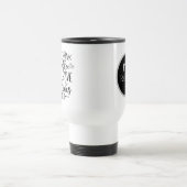 Kortkoffie Verse woordkunst voegt monogram toe Reisbeker (Center)