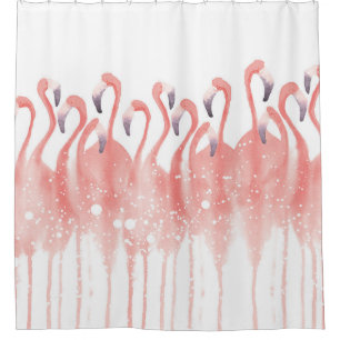 Kortkoraal Flamingo douchegordijn