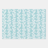 Kortkoraalrif met snijpatroon | Nautische kleuren Inpakpapier Vel (Voorkant 2)