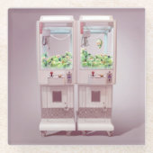 Kortmachine Glazen Onderzetter (Voorkant)