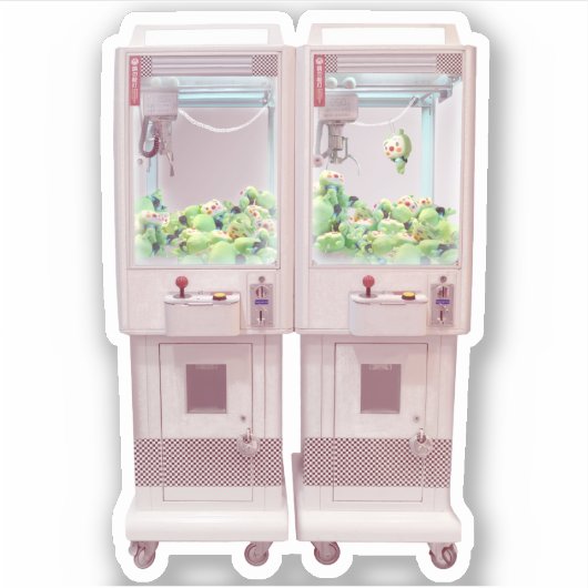 Kortmachine Sticker (Voorkant)