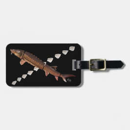 Kortnose Sturgeon & Scutes Bagagelabel