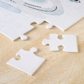 Kortomische vogeloverstromingsmeter op wacht legpuzzel (Zijkant)