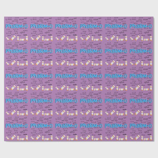 Kortpapier voor apothekers cadeaupapier (Vlak)