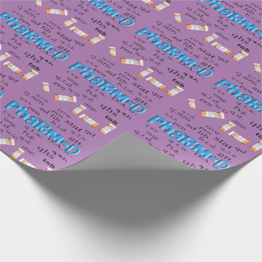 Kortpapier voor apothekers cadeaupapier (Hoek)