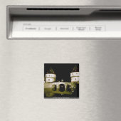 Kortrijkse brug bij nacht, België Magneet (Insitu (Vaatwasser))