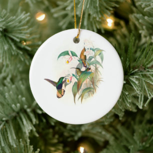 Kortstaartborst, boom keramisch ornament