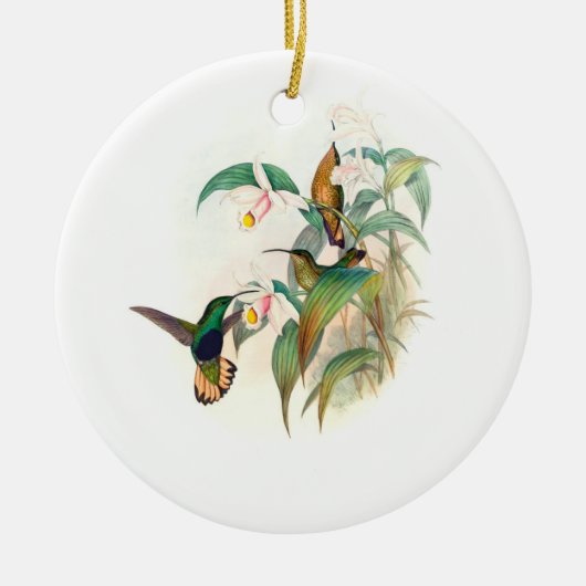 Kortstaartborst, boom keramisch ornament (Voorkant)