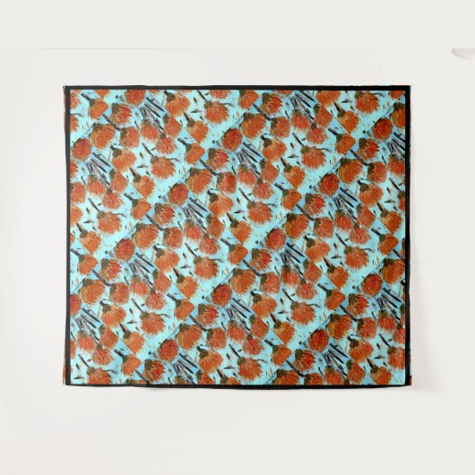 Kortstaartdianthus Wandkleed (Voorkant (horizontaal))