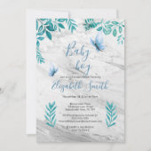 Kortstinkse waterverf blauwe vlinder kaart (Voorkant)