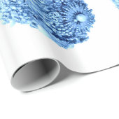 Kortstondig blauw sierpapier cadeaupapier (Rol Hoek)